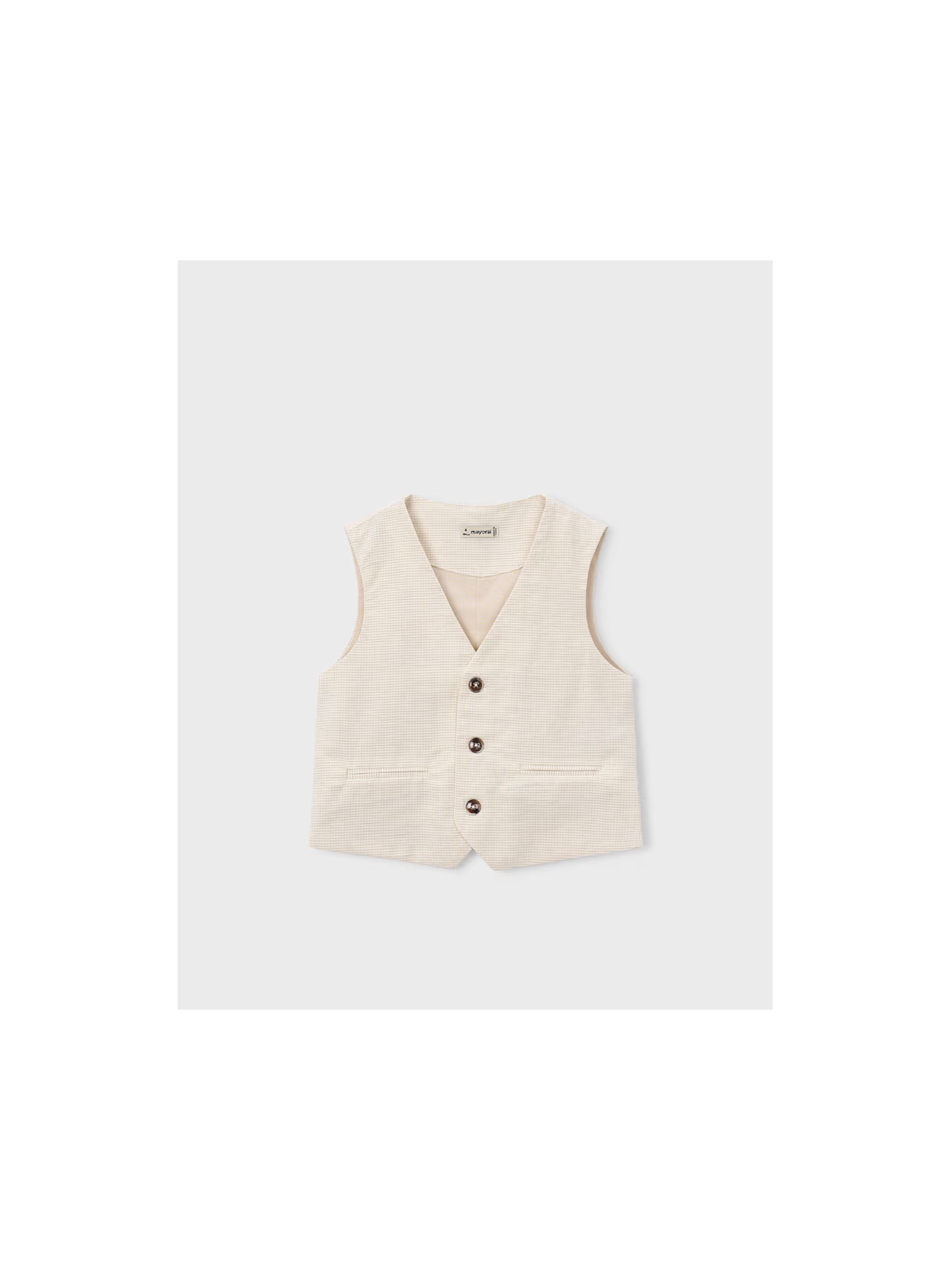 MAYORAL KAMIZELKA GARNITUROWA DLA CHŁOPCA Z DOMIESZKĄ LNU 3379