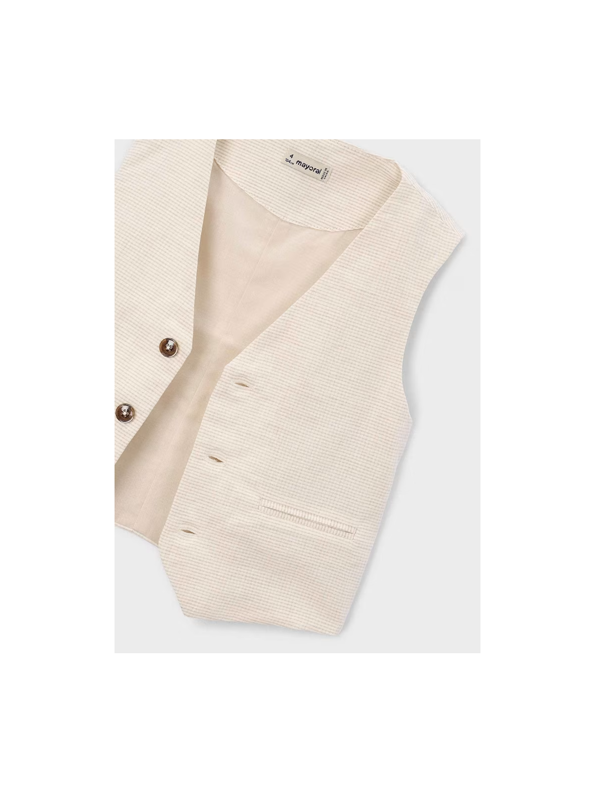 MAYORAL KAMIZELKA GARNITUROWA DLA CHŁOPCA Z DOMIESZKĄ LNU 3379