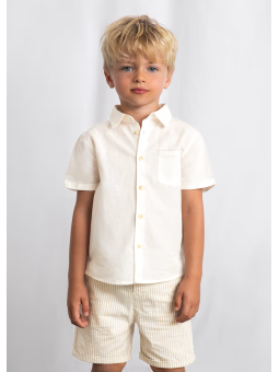 MAYORAL KOMPLET DLA CHŁOPCA KOSZULA NA KRÓTKI RĘKAW I SPODENKI 3217/15