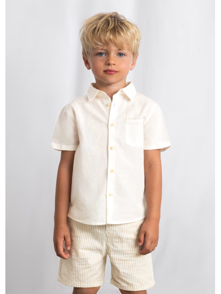 MAYORAL KOMPLET DLA CHŁOPCA KOSZULA NA KRÓTKI RĘKAW I SPODENKI 3217/15