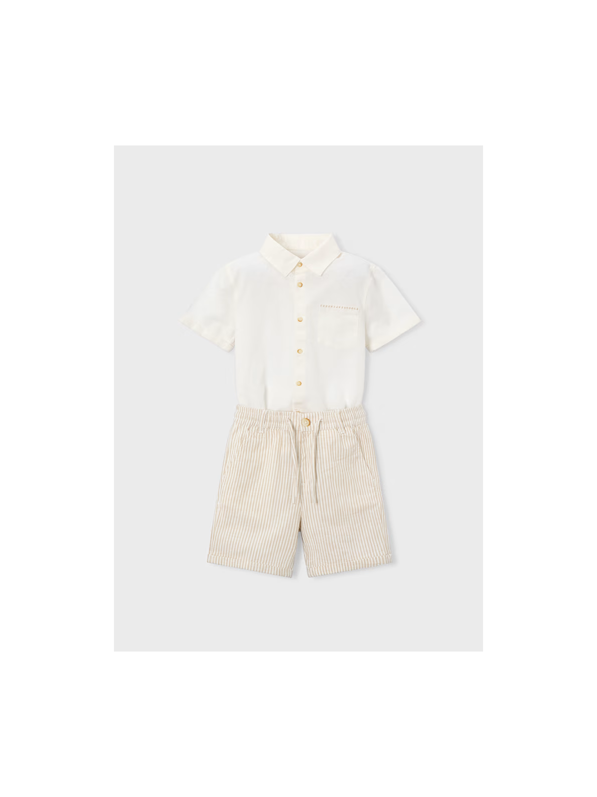 MAYORAL KOMPLET DLA CHŁOPCA KOSZULA NA KRÓTKI RĘKAW I SPODENKI 3217/15