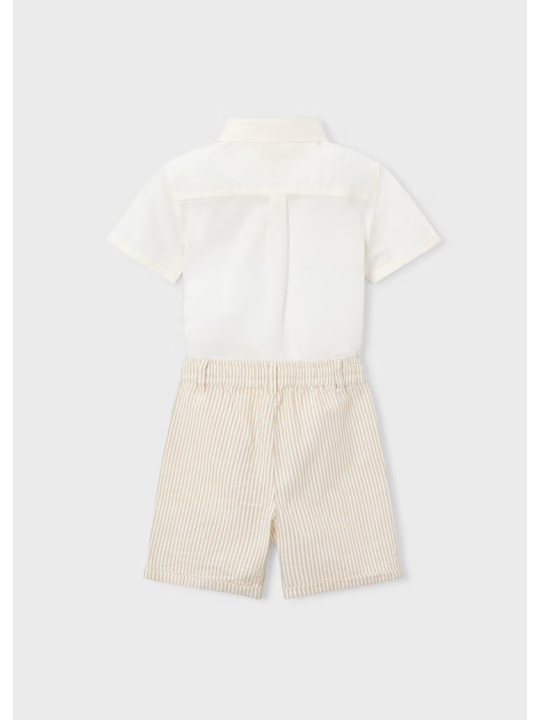 MAYORAL KOMPLET DLA CHŁOPCA KOSZULA NA KRÓTKI RĘKAW I SPODENKI 3217/15