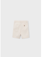 MAYORAL KRÓTKIE SPODENKI DLA CHŁOPCA Z DOMIESZKĄ LNU  BEŻ 3201/47