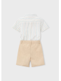 MAYORAL KOMPLET DLA CHŁOPCA KOSZULA NA KRÓTKI RĘKAW I SPODENKI 3217/16