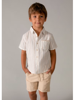 MAYORAL KOMPLET DLA CHŁOPCA KOSZULA NA KRÓTKI RĘKAW I SPODENKI 3217/16