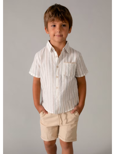 MAYORAL KOMPLET DLA CHŁOPCA KOSZULA NA KRÓTKI RĘKAW I SPODENKI 3217/16