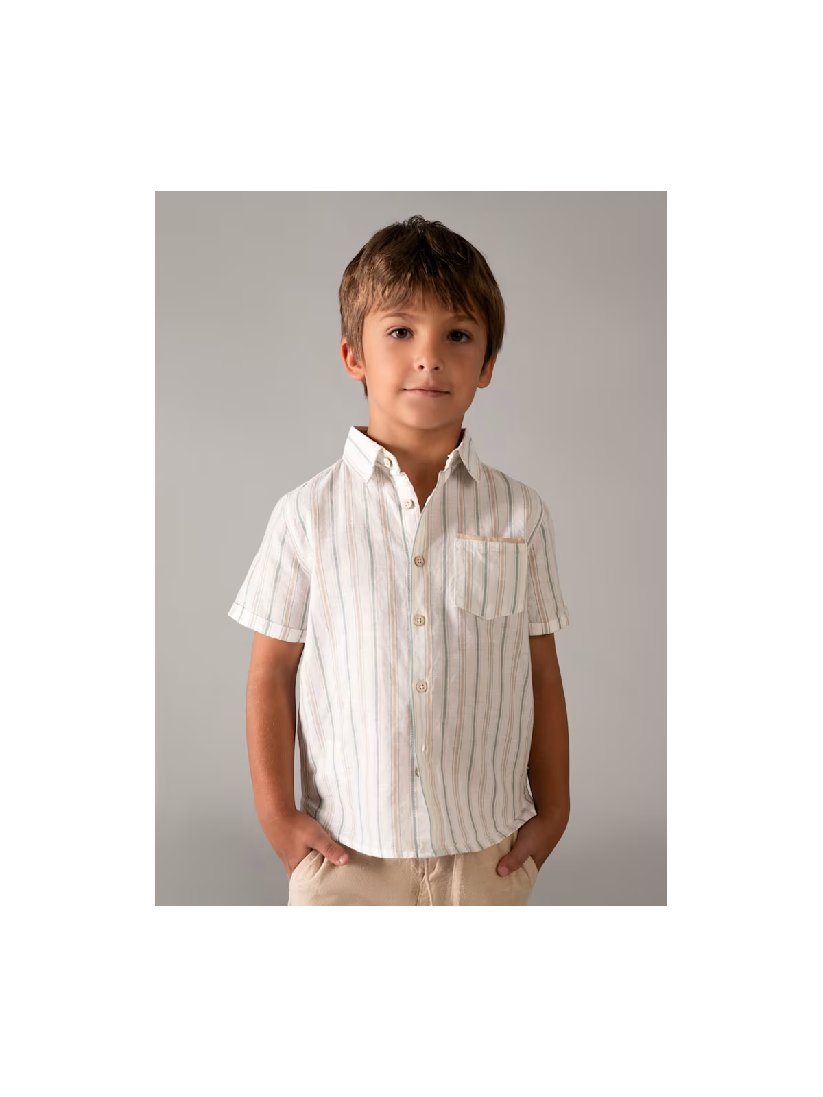 MAYORAL KOMPLET DLA CHŁOPCA KOSZULA NA KRÓTKI RĘKAW I SPODENKI 3217/16