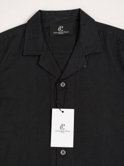 GIOVANNI PERA KOSZULA NA KRÓTKI RĘKAW DLA CHŁOPCA  CZARNA GP/33