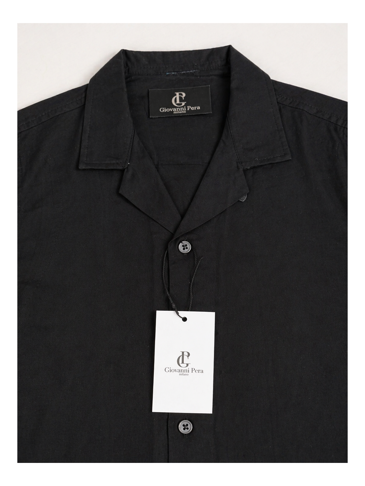 GIOVANNI PERA KOSZULA NA KRÓTKI RĘKAW DLA CHŁOPCA  CZARNA GP/33