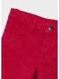 MAYORAL SPODNIE SLIM FIT DLA CHŁOPCA CZERWONE  517/38