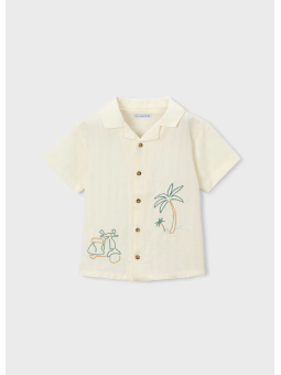 MAYORAL KOSZULA DLA CHŁOPCA NA KRÓTKI RĘKAW Z HAFTEM 3114/22