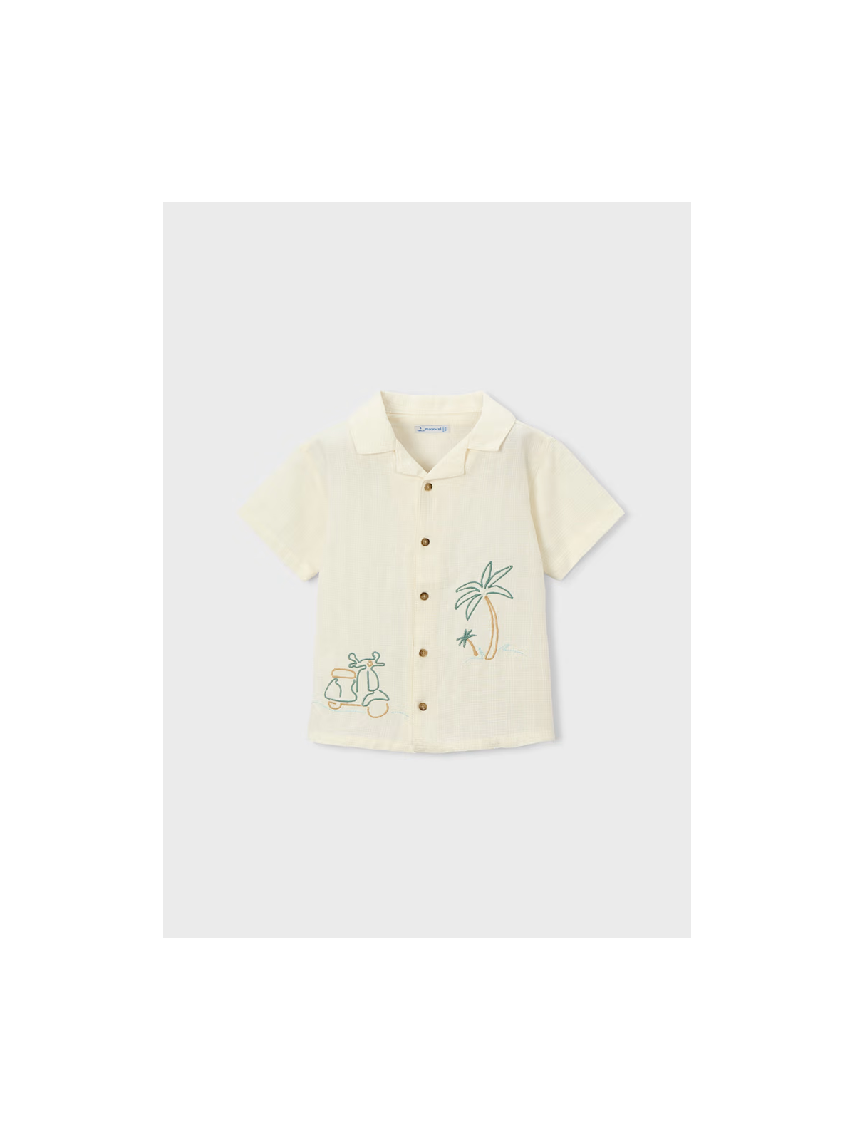 MAYORAL KOSZULA DLA CHŁOPCA NA KRÓTKI RĘKAW Z HAFTEM 3114/22
