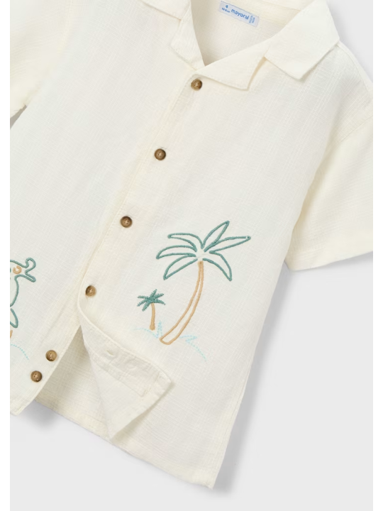 MAYORAL KOSZULA DLA CHŁOPCA NA KRÓTKI RĘKAW Z HAFTEM 3114/22