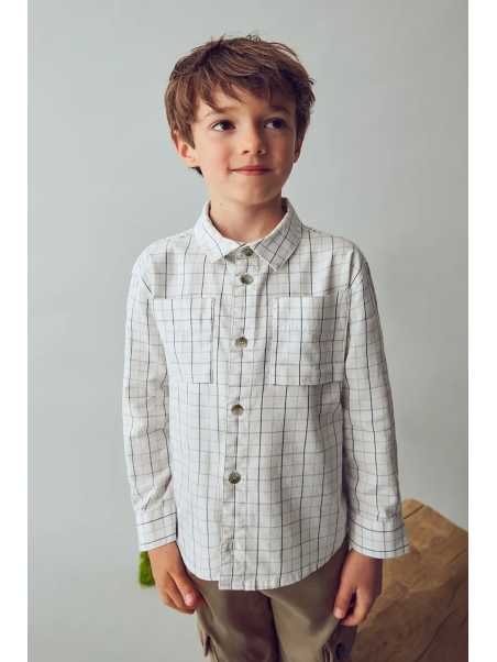 MAYORAL KOSZULA DLA CHŁOPCA Z DŁUGIM RĘKAWEM 4128