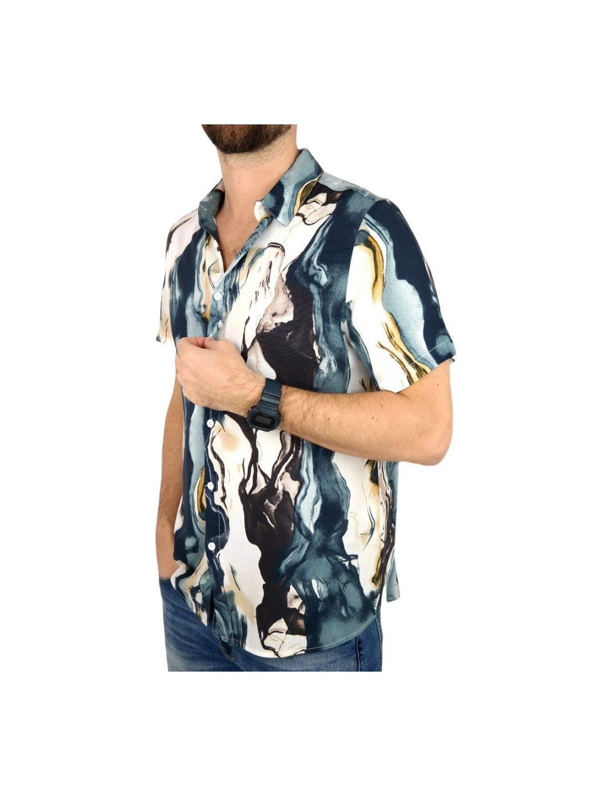 FRILIVIN KOSZULA NA KRÓTKI RĘKAW DLA CHŁOPCA BM1380-14