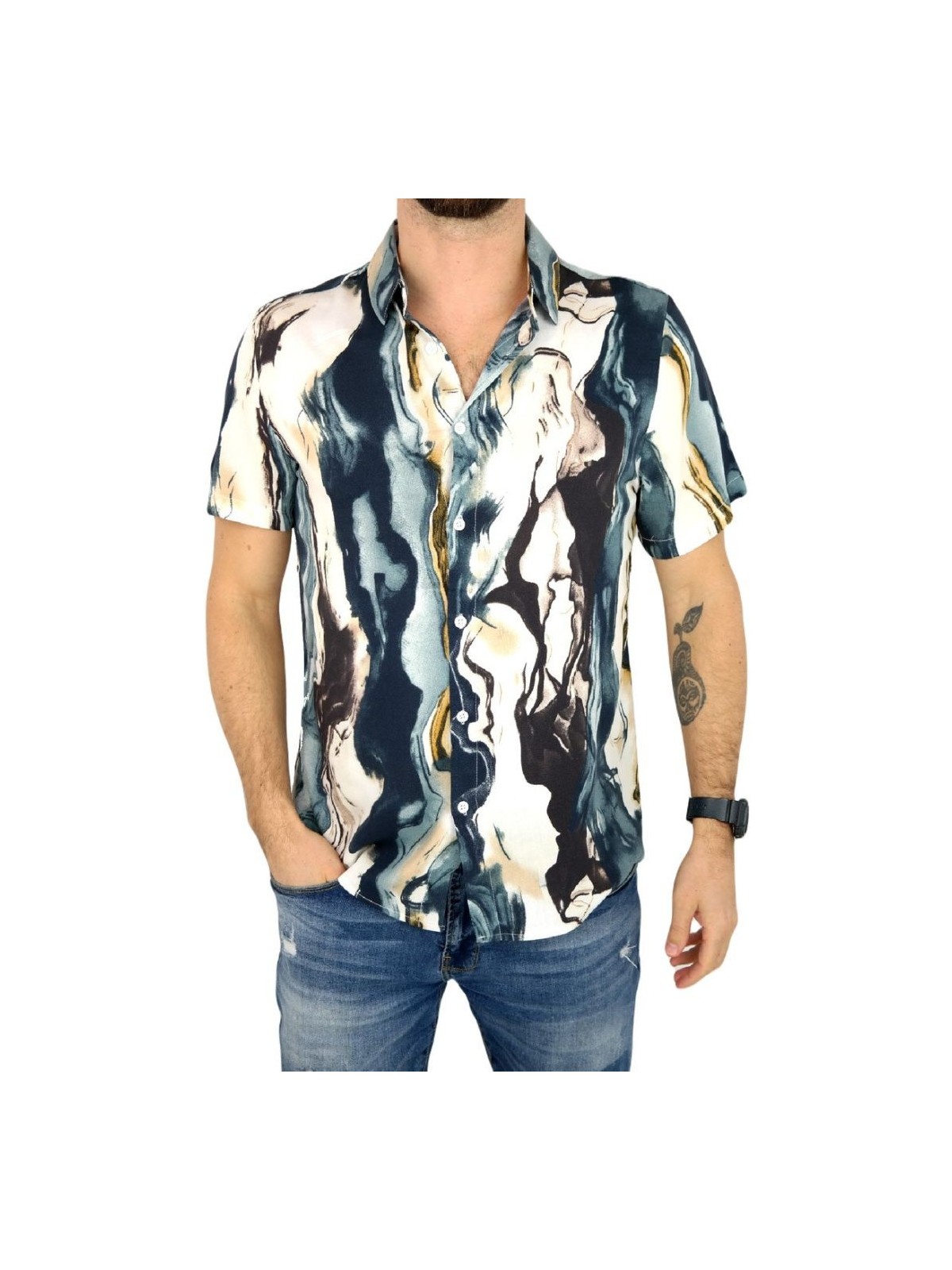 FRILIVIN KOSZULA NA KRÓTKI RĘKAW DLA CHŁOPCA BM1380-14