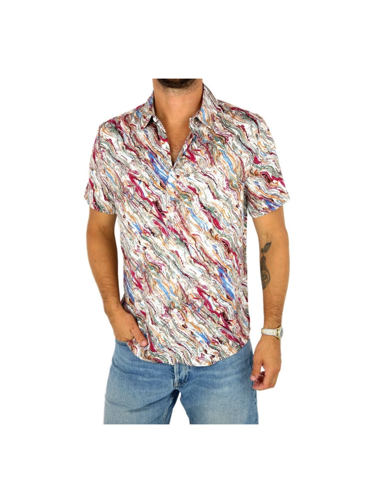 FRILIVIN KOSZULA NA KRÓTKI RĘKAW DLA CHŁOPCA BM1888-5