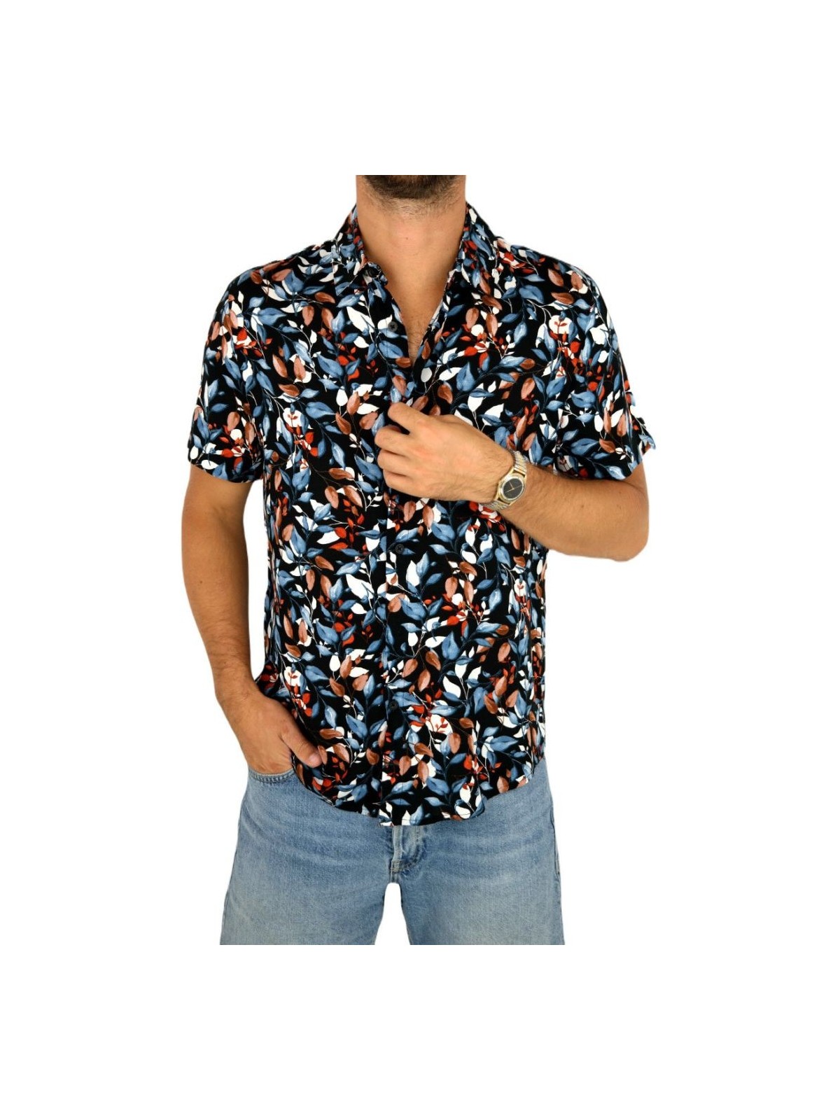 FRILIVIN KOSZULA NA KRÓTKI RĘKAW DLA CHŁOPCA BM1871-1