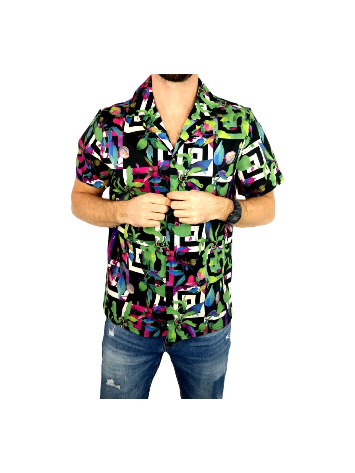 FRILIVIN KOSZULA NA KRÓTKI RĘKAW DLA CHŁOPCA BM22051-1