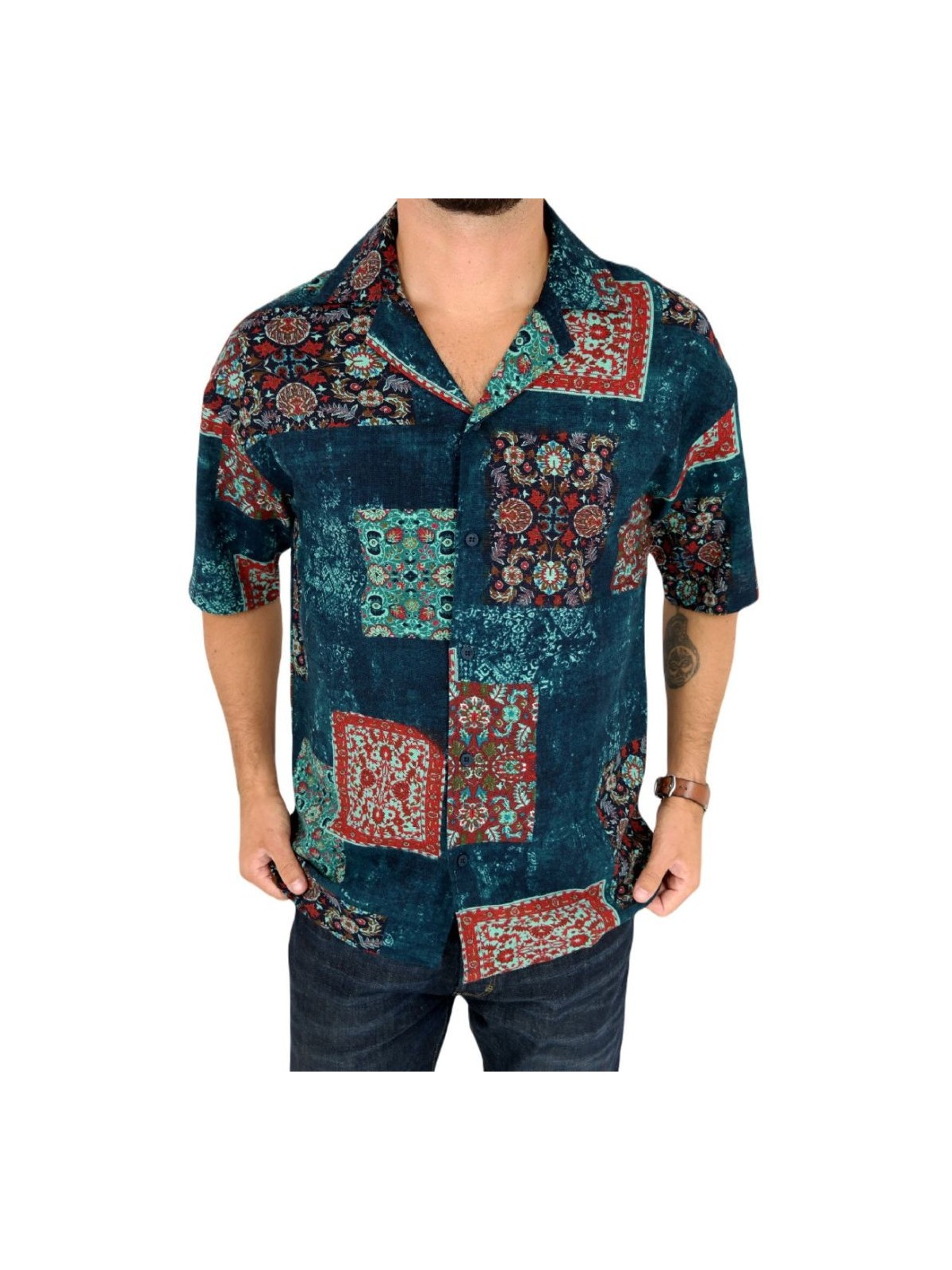 FRILIVIN KOSZULA NA KRÓTKI RĘKAW DLA CHŁOPCA BM2265-3