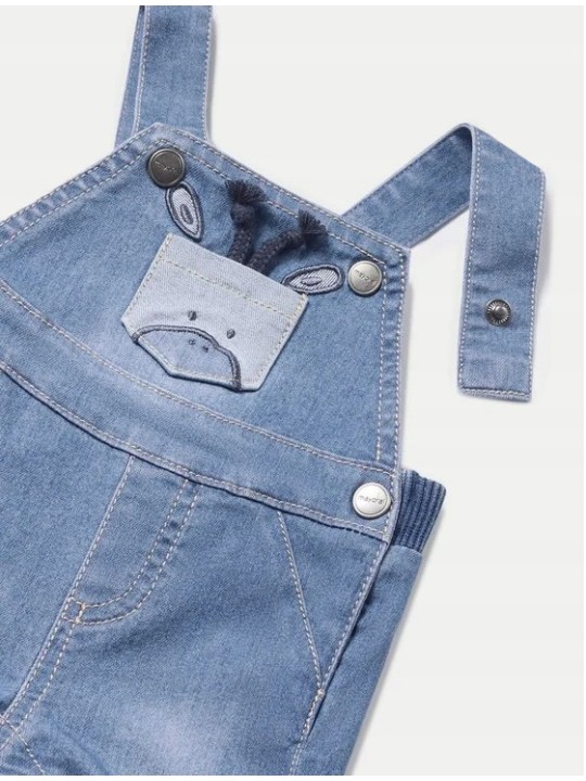 MAYORAL OGRODNICZKI JEANS  PLUS BLUZECZKA W NADRUKI 1624/61