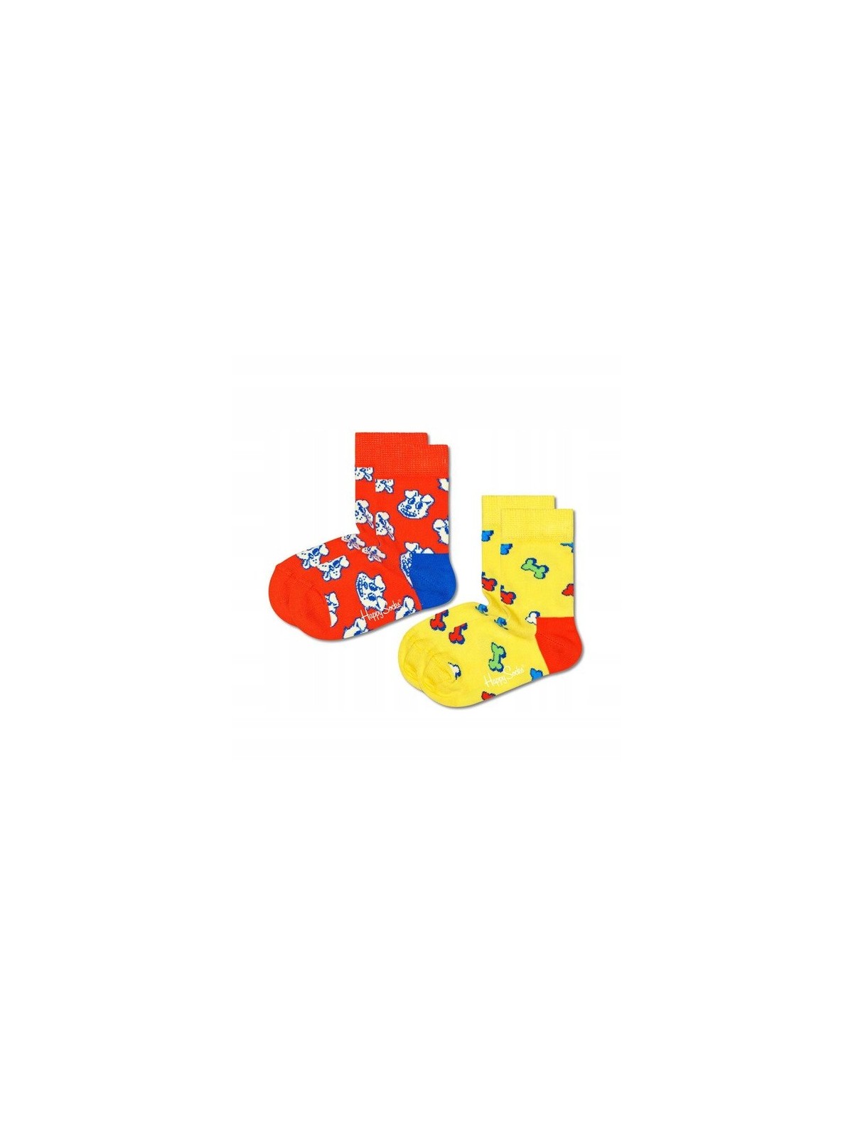 HAPPY SOCKS SKARPETKI DWUPAK  W KOLOROWE WZORY KDBO02-0200