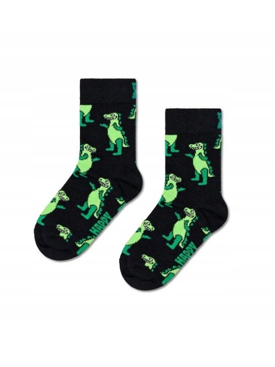 HAPPY SOCKS SKARPETKI DWUPAK  W KOLOROWE W DINOZAURY P000808