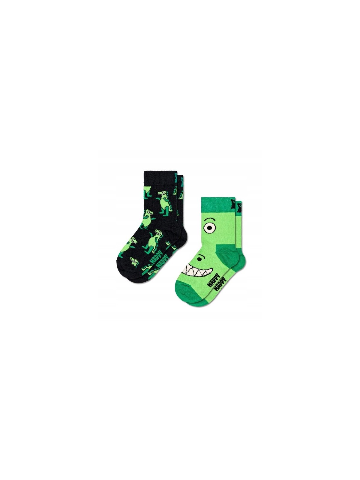 HAPPY SOCKS SKARPETKI DWUPAK  W KOLOROWE W DINOZAURY P000808