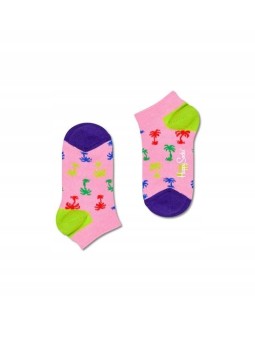 HAPPY SOCKS SKARPETKI KOLOROWE KRÓTKIE STOPKI PALMY KPLM05-3300