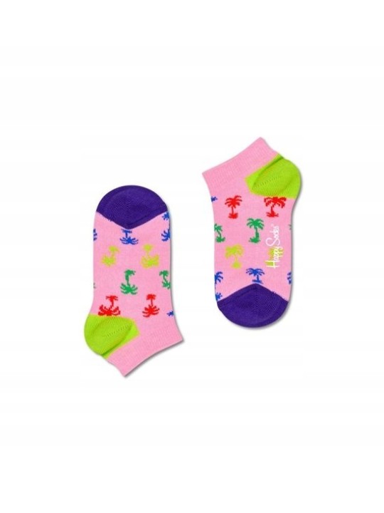 HAPPY SOCKS SKARPETKI KOLOROWE KRÓTKIE STOPKI PALMY KPLM05-3300