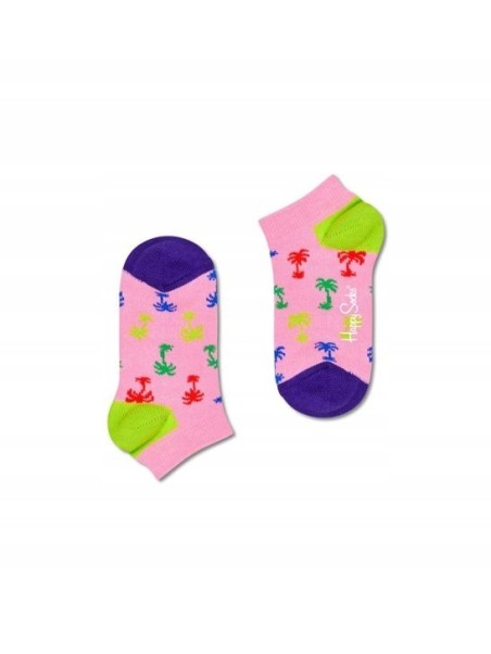 HAPPY SOCKS SKARPETKI KOLOROWE KRÓTKIE STOPKI PALMY KPLM05-3300