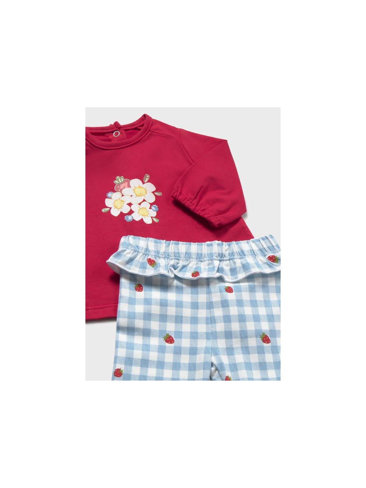 MAYORAL NEWBORN KOMPLET  BLUZKA NA DŁUGI RĘKAW PLUS LEGINSY  1741/61