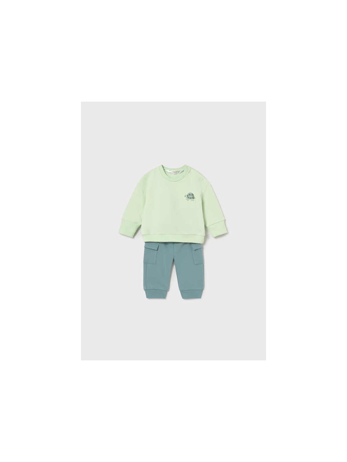 MAYORAL NEWBORN KOMPLET BLUZA ZIELONA PLUS SPODNIE 1628//64
