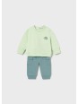 MAYORAL NEWBORN KOMPLET BLUZA ZIELONA PLUS SPODNIE 1628//64