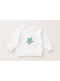 MAYORAL NEWBORN KOMPLET BIAŁA BLUZA PLUS SPODNIE GRANATOWE 1628//64