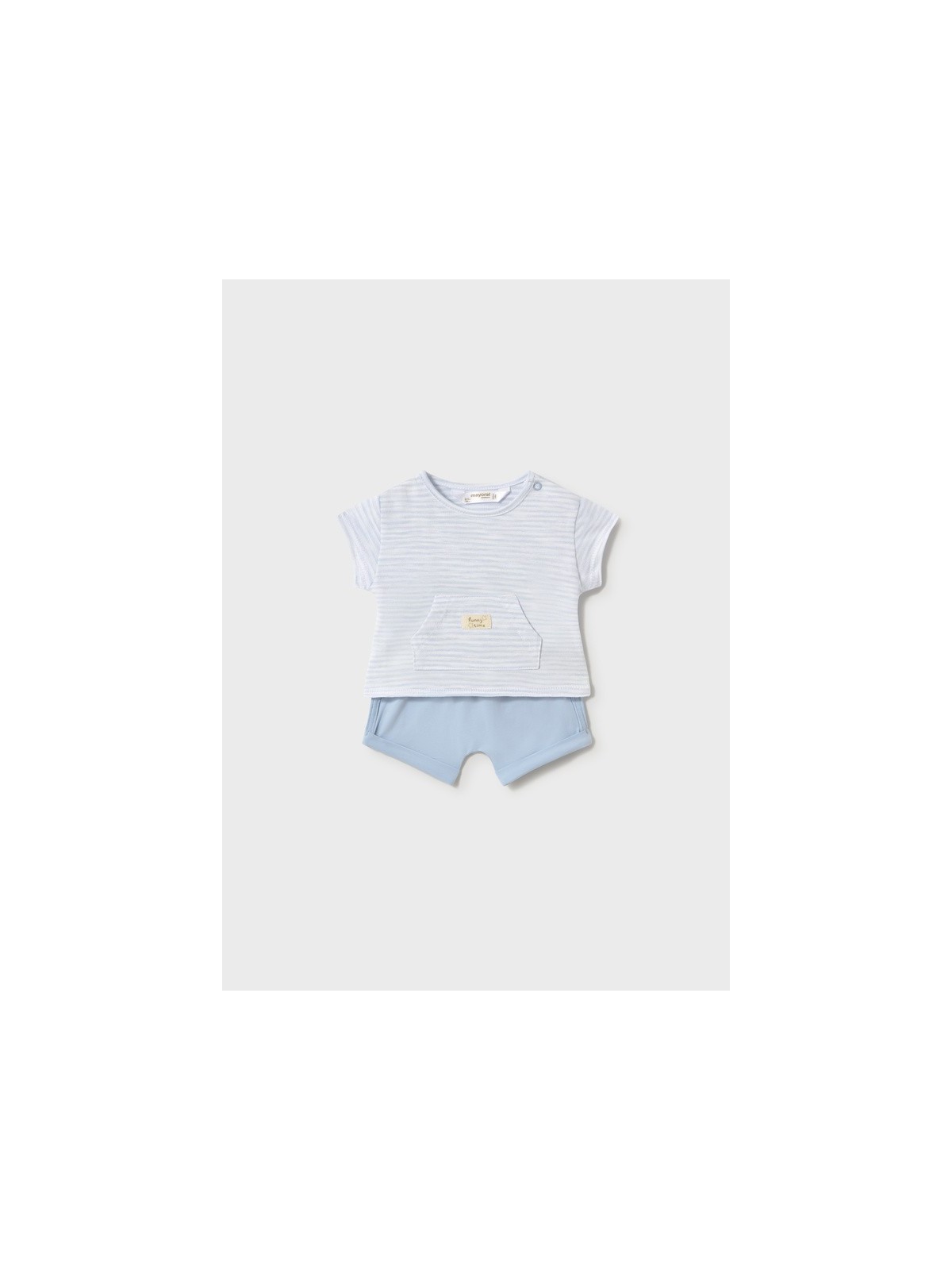 MAYORAL NEWBORN KOMPLET LETNI DLA DZIECKA KOSZULKA PLUS SZORTY 1626/59