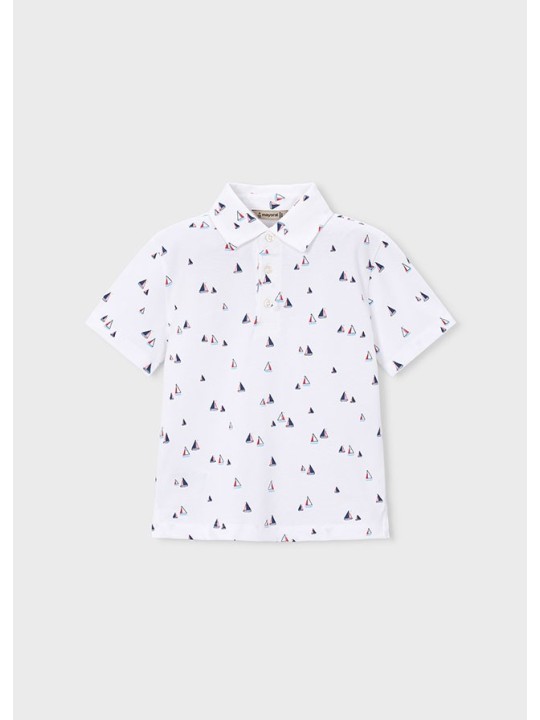 MAYORAL T-SHIRT KOSZULKA POLO DLA CHŁOPCA NA KRÓTKI RĘKAW  3101/24