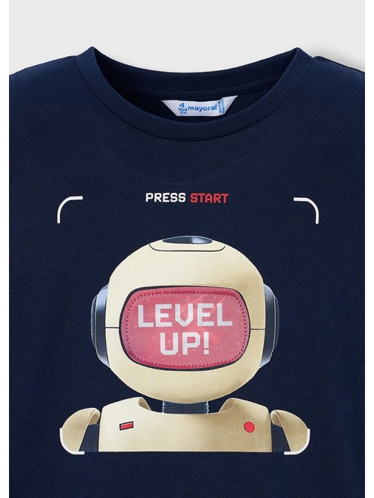 MAYORAL T-SHIRT KOSZULKA NA KRÓTKI RĘKAW DLA CHŁOPCA PRINT NADRUK 3065/40