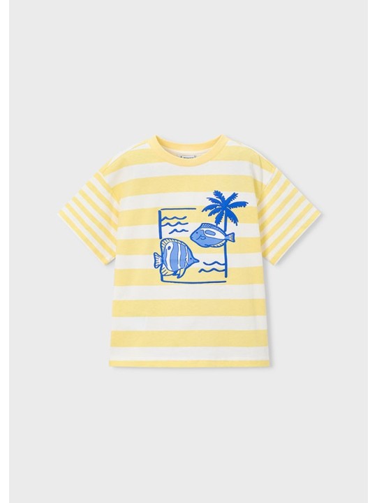 MAYORAL T-SHIRT KOSZULKA NA KRÓTKI RĘKAW DLA CHŁOPCA PRINT NADRUK 3082/77