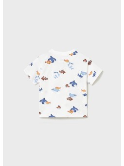 MAYORAL T-SHIRT KOSZULKA NA KRÓTKI RĘKAW DLA CHŁOPCA PRINT NADRUK 1012/14