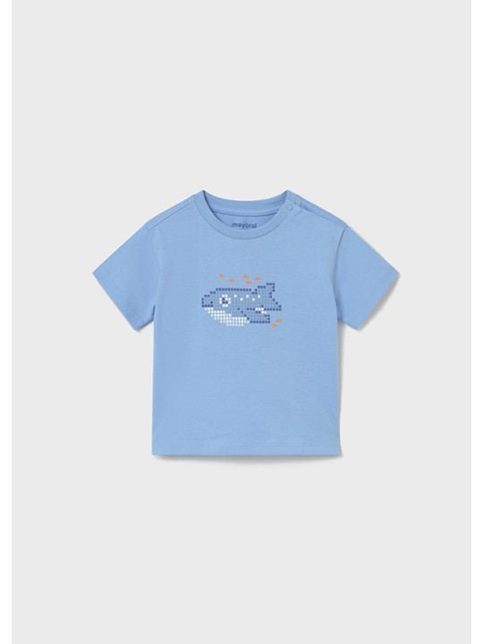 MAYORAL T-SHIRT KOSZULKA NA KRÓTKI RĘKAW DLA CHŁOPCA PRINT NADRUK 1012/14