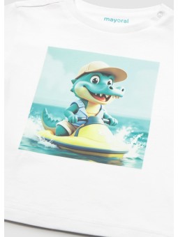 MAYORAL T-SHIRT KOSZULKA NA KRÓTKI RĘKAW DLA CHŁOPCA PRINT NADRUK 1015/23