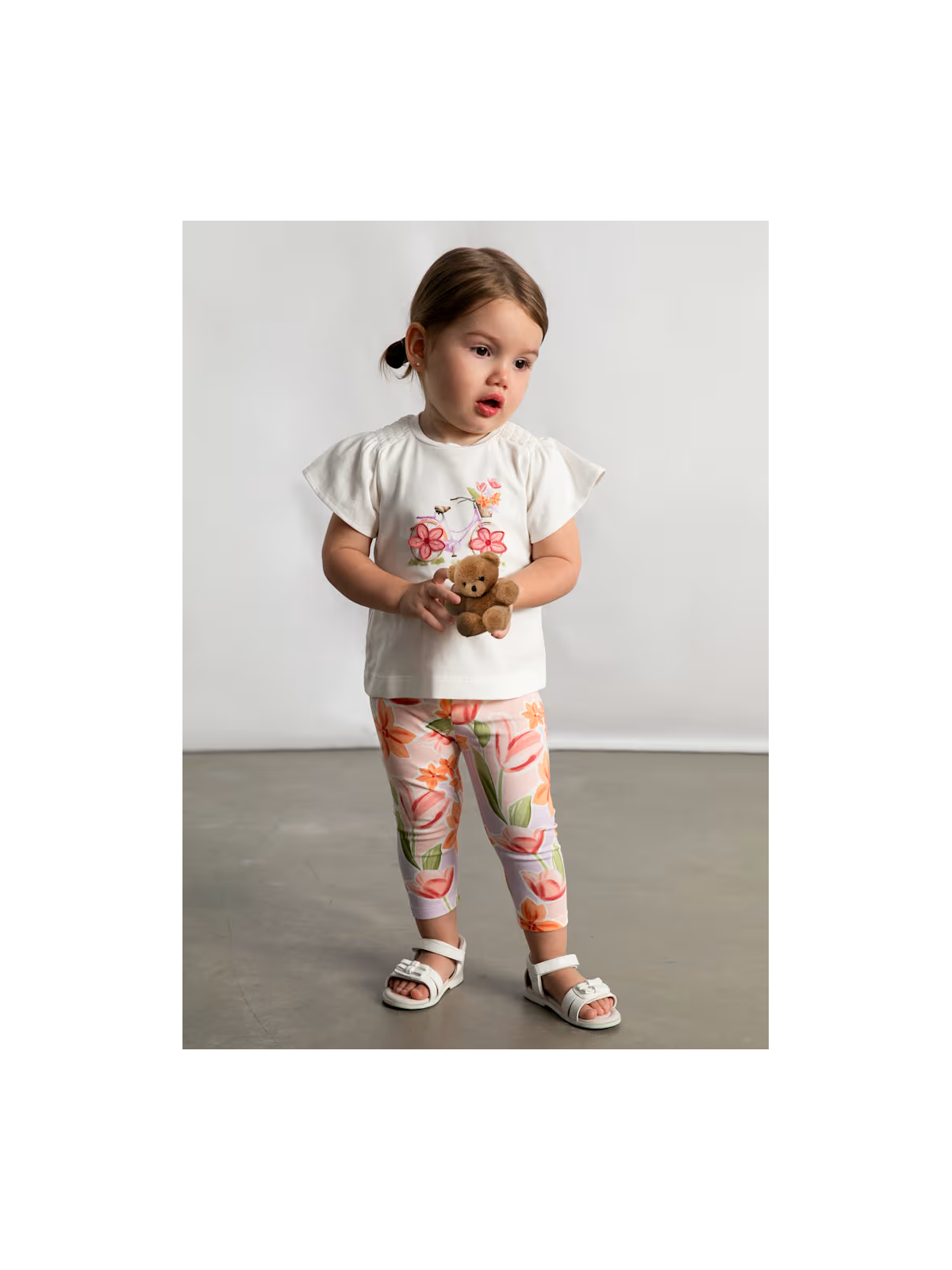 MAYORAL BABY KOMPLET LETNI DLA DZIEWCZYNKI BLUZKA LEGINSY 1747/28