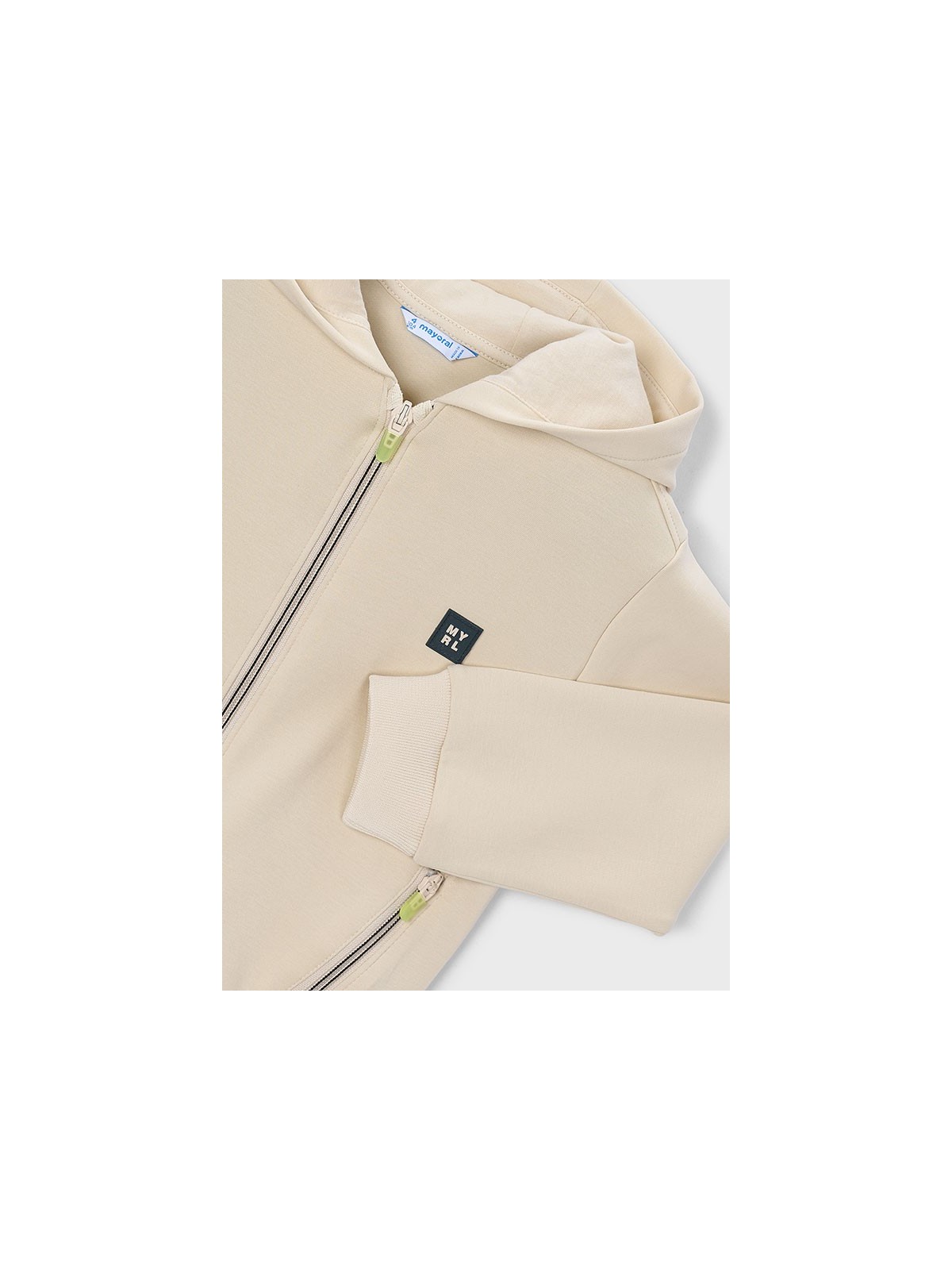 MAYORAL BLUZA ROZPINANA Z KAPTUREM DLA CHŁOPCA BEŻ 3442/39