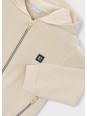 MAYORAL BLUZA ROZPINANA Z KAPTUREM DLA CHŁOPCA BEŻ 3442/39