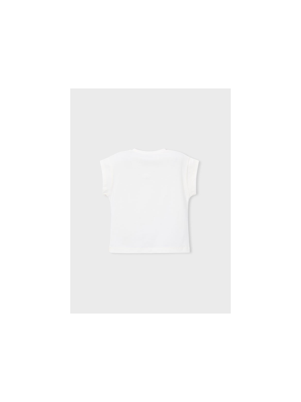 MAYORAL BLUZKA T-SHIRT KOSZULKA NA KRÓTKI RĘKAW DLA DZIEWCZYNKI NADRUK CEKINY 3005/76