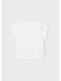 MAYORAL BLUZKA T-SHIRT KOSZULKA NA KRÓTKI RĘKAW DLA DZIEWCZYNKI NADRUK CEKINY 3005/76