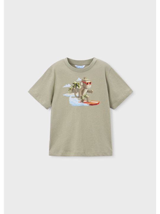 MAYORAL T-SHIRT KOSZULKA NA KRÓTKI RĘKAW DLA CHŁOPCA PRINT NADRUK 3077/83