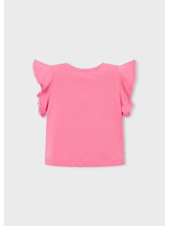 MAYORAL BLUZKA T-SHIRT KOSZULKA DLA DZIEWCZYNKI RÓZ 3008/73