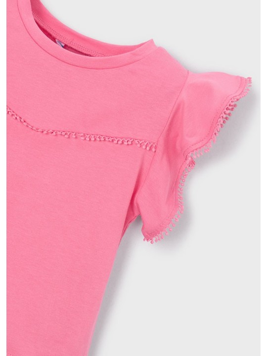 MAYORAL BLUZKA T-SHIRT KOSZULKA DLA DZIEWCZYNKI RÓZ 3008/73